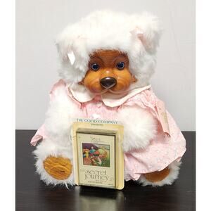 Vintage Robert Raikes Original "660376 Liza Bear" Wooden Face Doll w/ tags